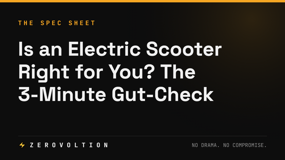 Is an Electric Scooter Right for You? A 2-Minute Gut-Check