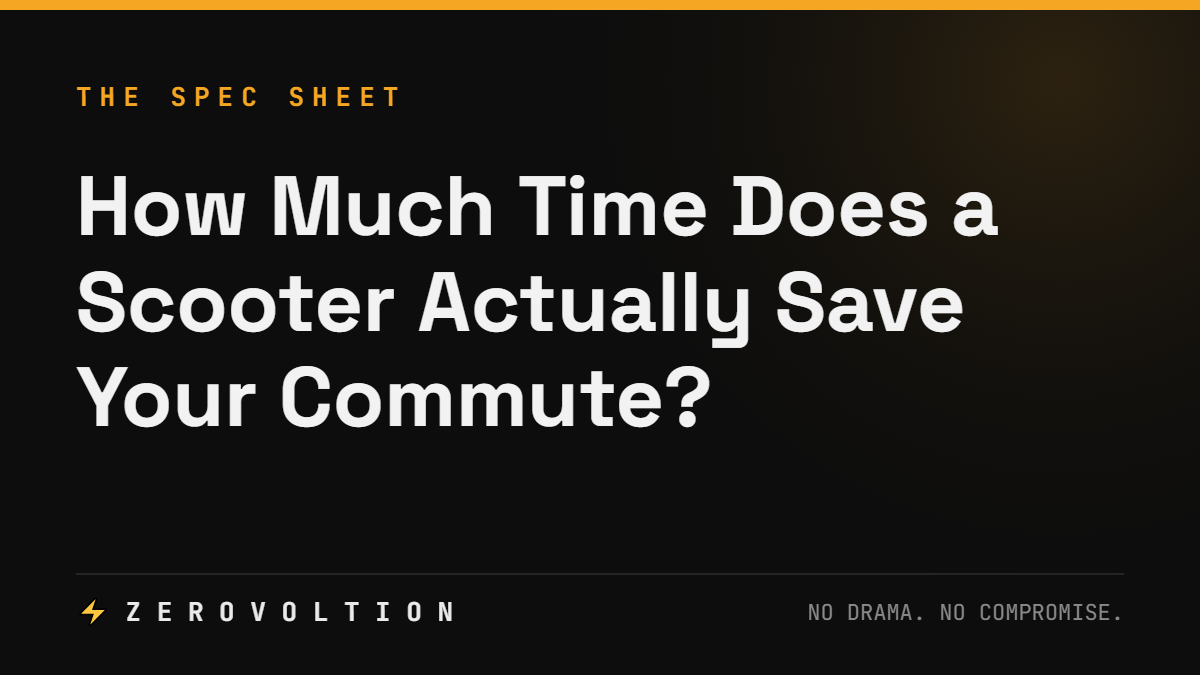 How Much Time Does a Scooter Actually Save Your Commute?
