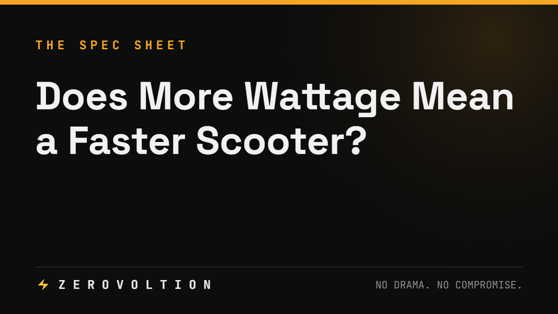 Does More Wattage Mean a Faster Scooter?
